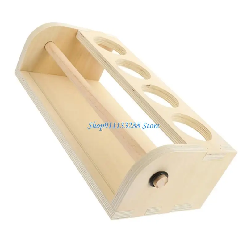 G88D أطفال الفن ورقة لفة حامل مكتب ورقة لفة منظم الخشب ورقة لفة موزع #3