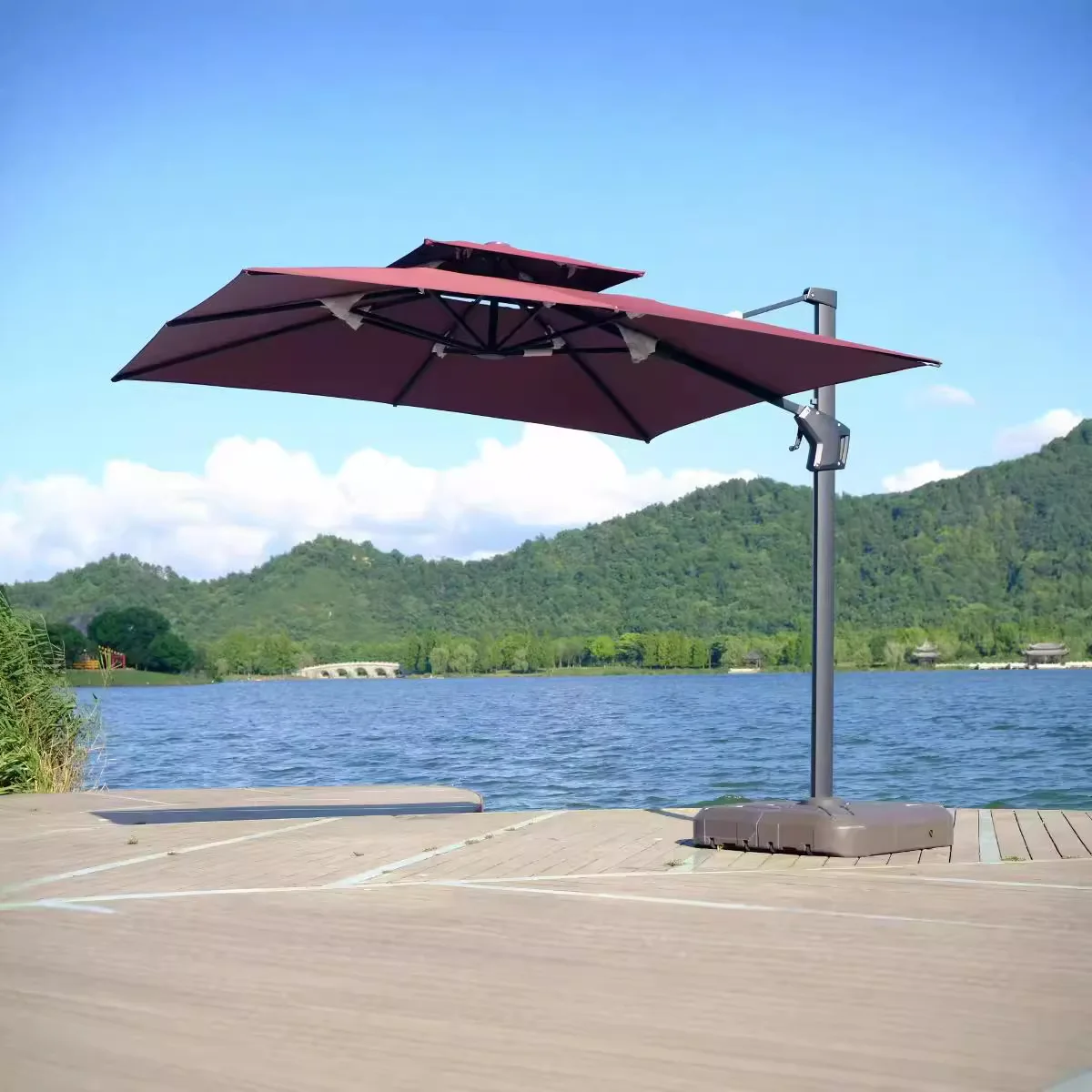 Outdoor Sun Umbrellas Can Be Printed With Logos, Outdoor Sunshades, Courtyard Umbrellas, Advertising Umbrellas, High-end Large R
