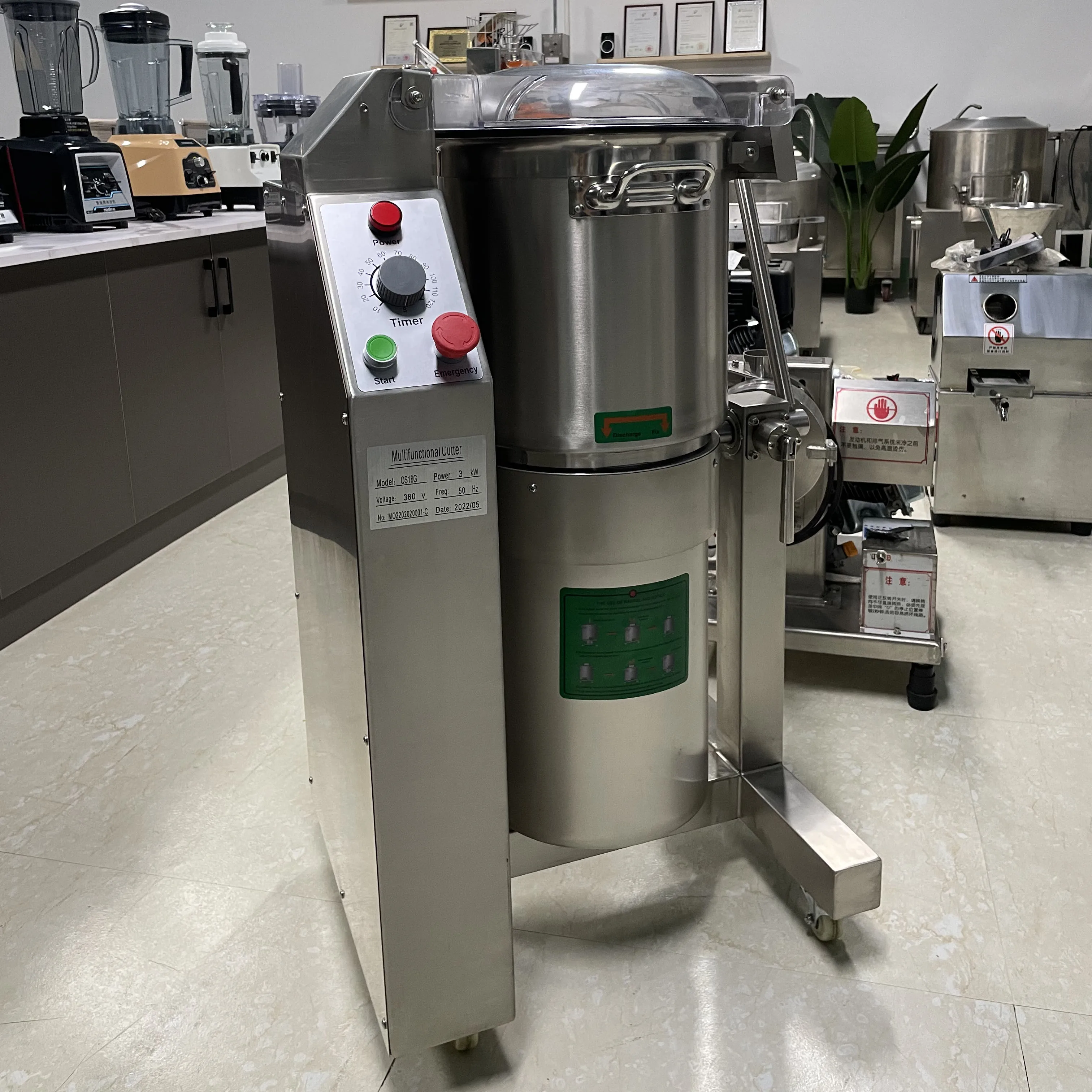 35L 18L Tritacarne caldo Macchina commerciale per cipolla Tagliaverdure Frullatore Mixer Hummus Tagliatrice