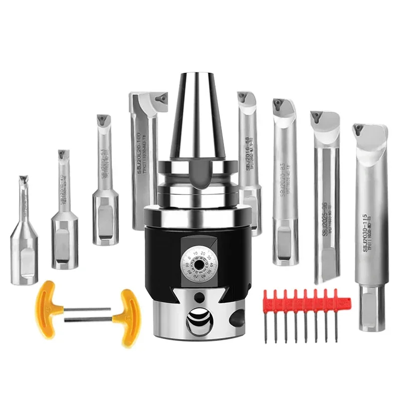 NBH2084 NBJ16 Fine Tuning Boring Head Tool Set Boring Head NBH BT30 BT40 BT50 NT30 NT40 NT50 R8 Toolholder Rod Boring Tool Set