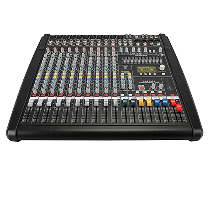 

For Stage Church Studio Professional 10 Channel Compact Mixing Desk System CMS1000-3 48V Phantom Audio Mixer Console