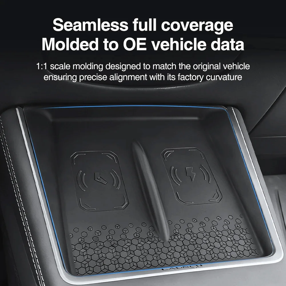 

Center Console Wireless Charging Mat Designed for Tesla Model Y Standard 2026 Non-Slip Silicone Car Accessories(Not Fit Juniper)