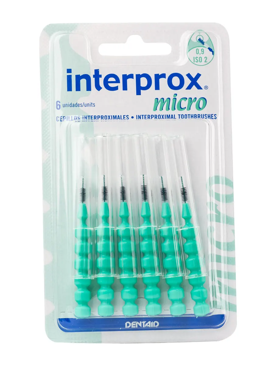 Vitis toothbrush interprox micro-brushes for small interdental spaces