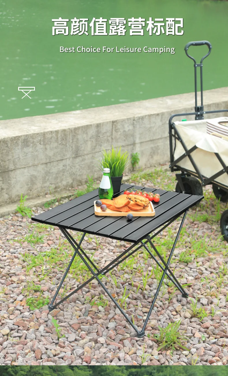 Bluedeer Outdoor Camping Aluminum Alloy Folding Table Multifunctional Portable Barbecue Picnic Table Stall Table Wholesale