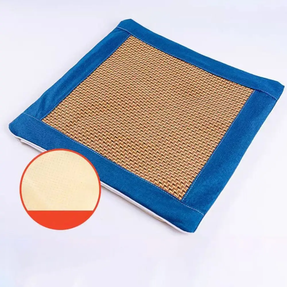 

Thicken Breathable Rattan Seat Cushion Comfortable Cool Car Seat Cushion Detachable Universal Chair Pad Yoga