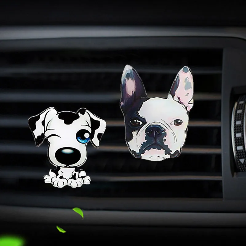 

Car Perfume Clip Cute Cartoon Dog Car Air Conditioner Air Vent Small Puppy Personalized Interior Decoration Goddess