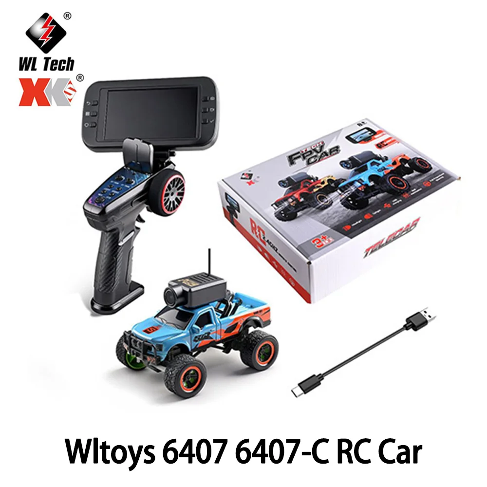 

Радиоуправляемая машинка Wltoys 6407 6407-C, масштаб 1:64, настольная мини-модель, монстр-трак с HD-камерой, поддержка Wi-Fi и приложения, игрушка-модель, подарок, инструменты для радиоуправляемых моделей
