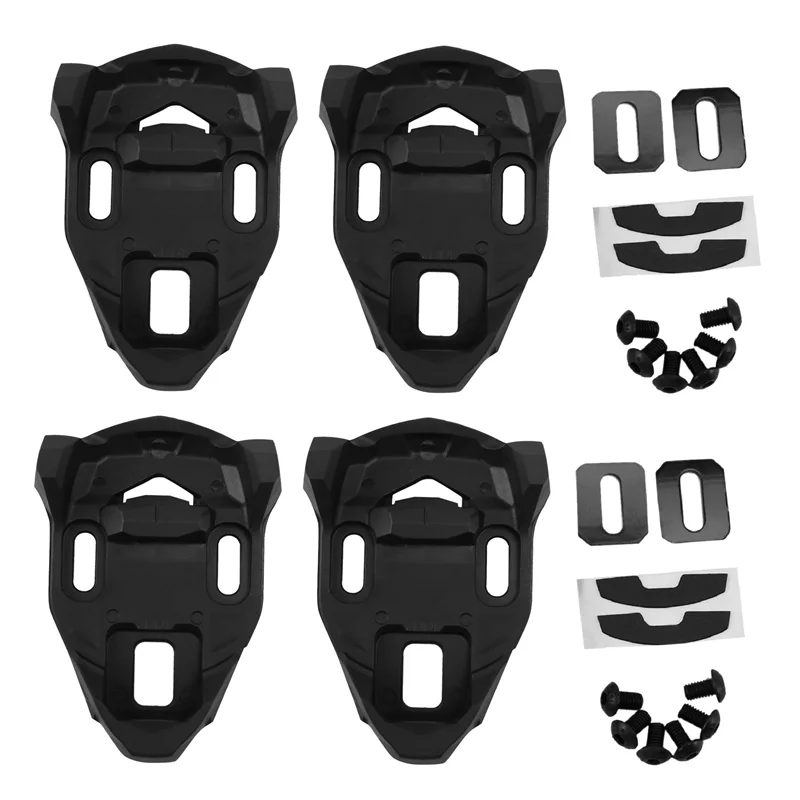 

4Pcs Bike Cleat Set Plastic Black Road Bike Cycling Pedal Cleat Lock for Time Iclic/X-Presso Pedal