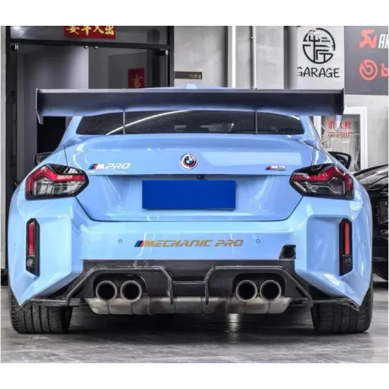 

For BMW G87 M2 2023 2024 Real Dry Carbon Car Rear Trunk Wing Lip GT Big Spoiler