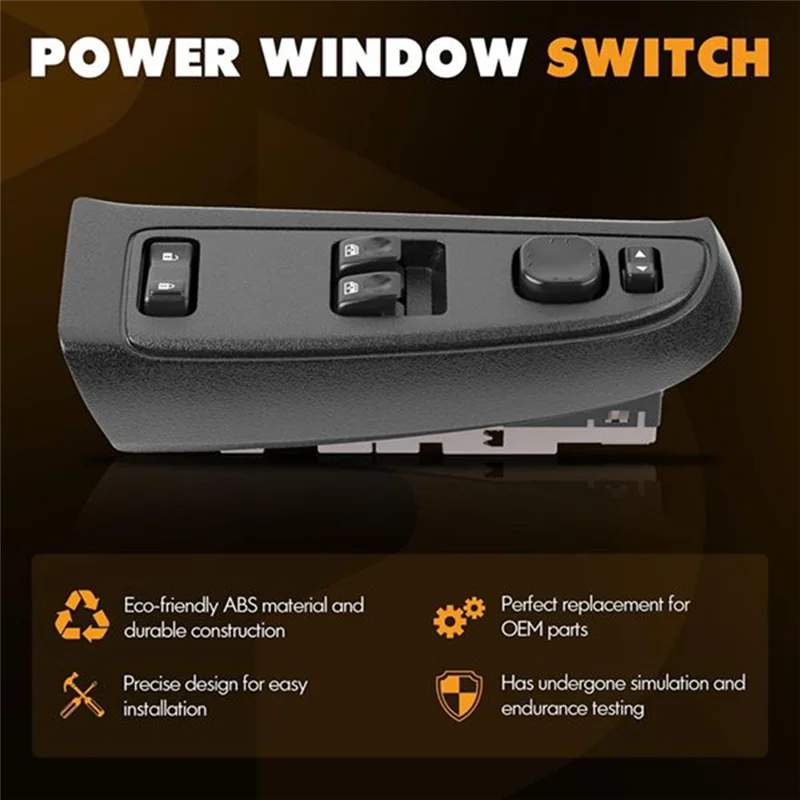 

AU34-автомобильный передний левый переключатель стеклоподъемника, кнопка подъема оконного стекла 15883318 для Silverado GMC Sierra 2003-2007