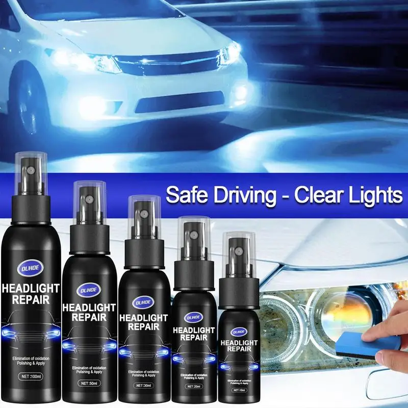 

100ML Car Headlight Polishing Agent Remover Oxidation Dirt Repair Fluid Headlight Renewal Polish And Maintenance Liquid Kit