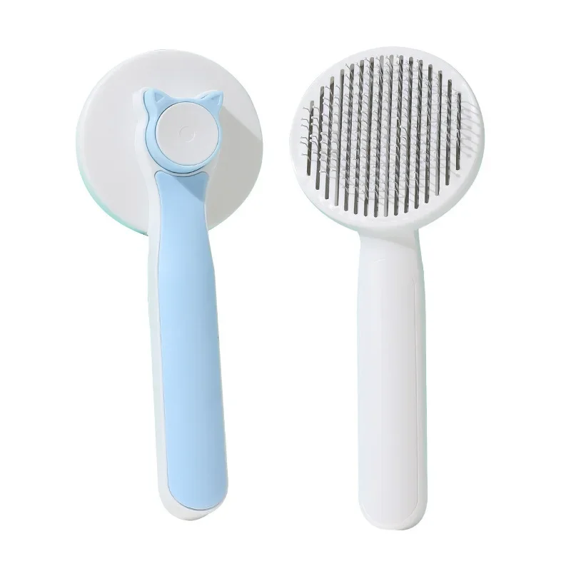 Pet Hair Removal Brush, Floating Messy Hair Cleaning, Dog And Cat Hair Removal Comb, Puppy And Kitten Massage, Pink Girl Style view 4