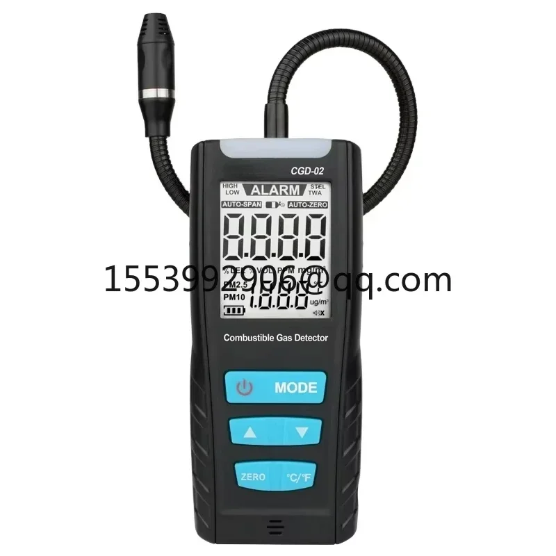 CGD02 Handheld Carbon Monoxide Meter Portable CO Gas leak Detector Monitor Tester Gas Analyzer Combustible Gas Detector