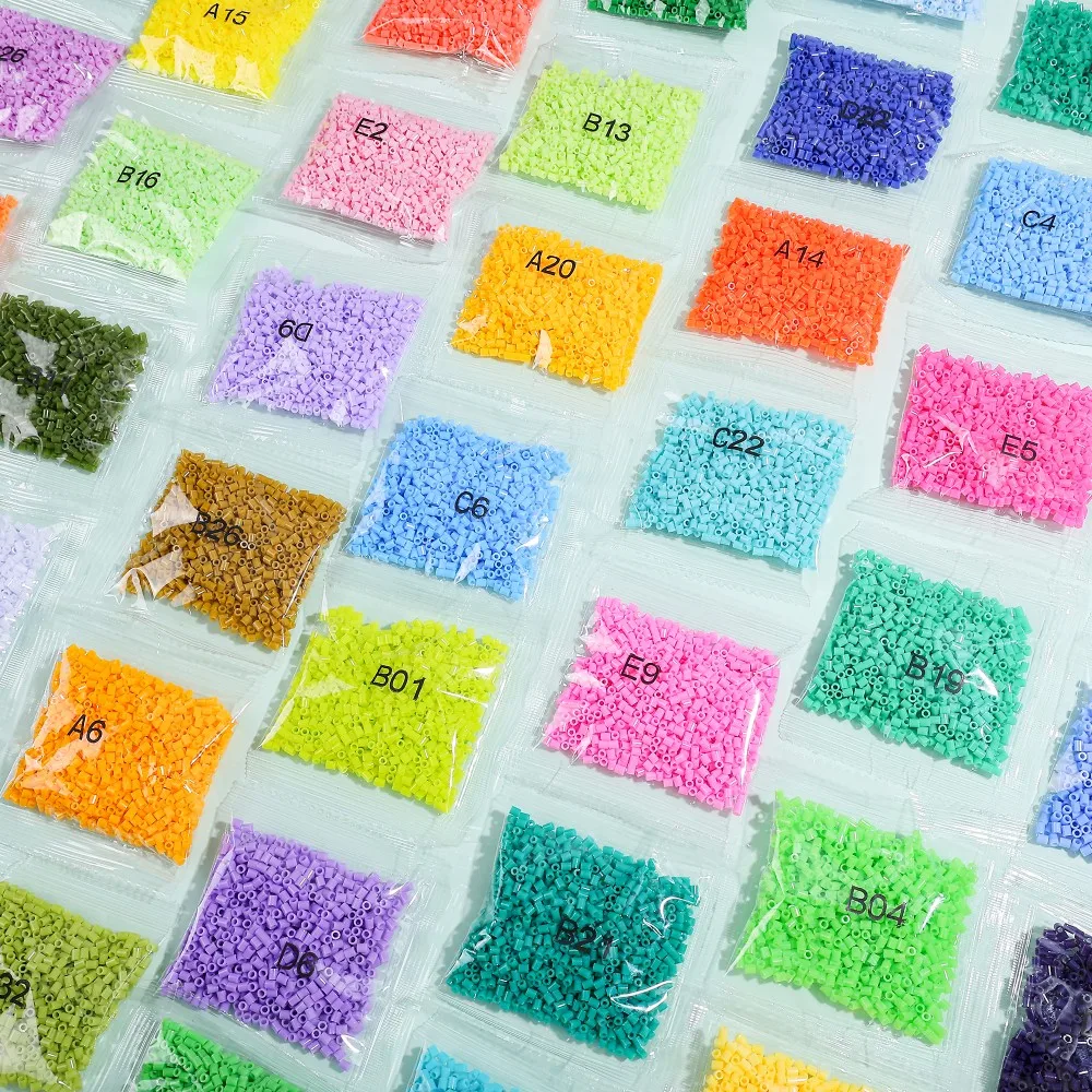 1000pcs 10g Perler Mard Bean Fusion Bean 2.6mm DIY material bag Holiday Gifts Desktop Ornament Decoration Handicraft keychain