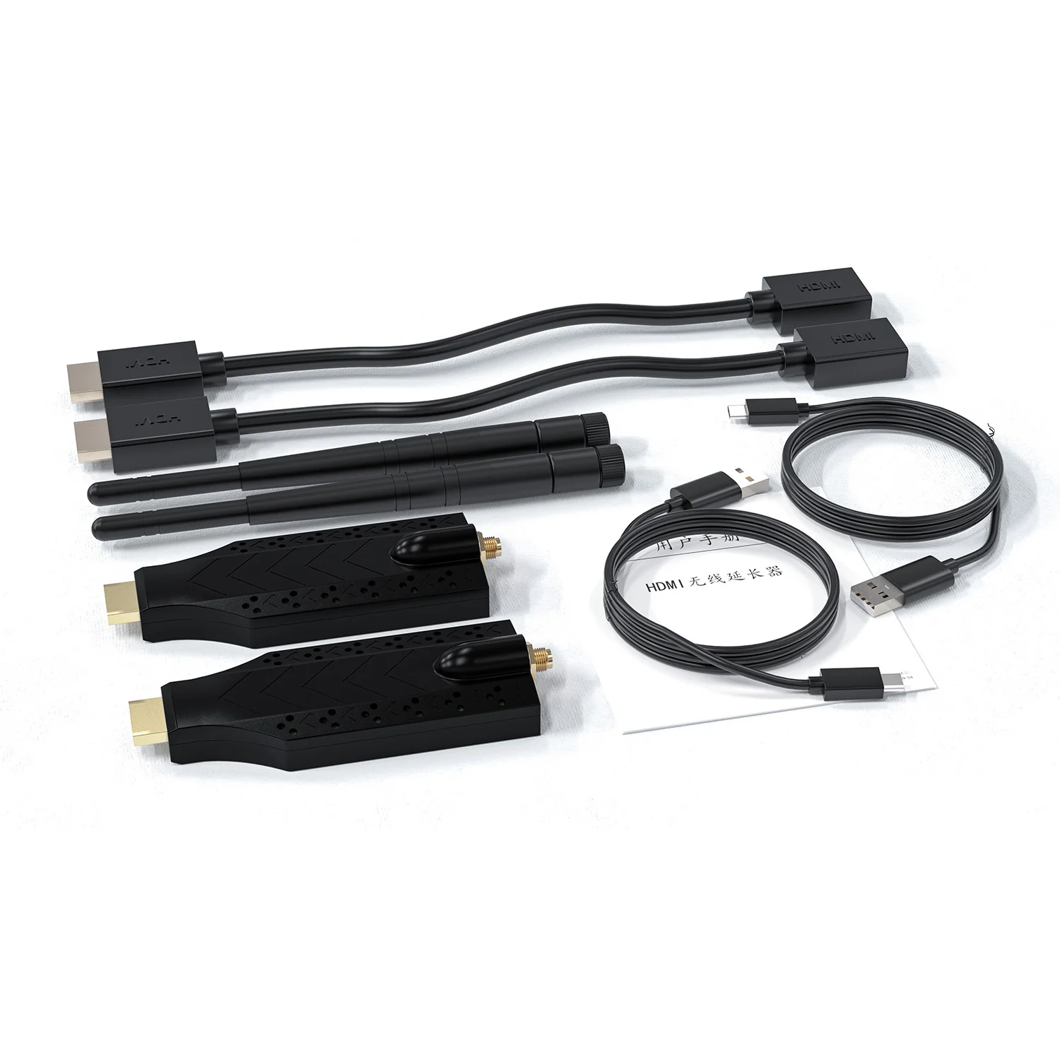 150M 무선 비디오 송신기 및 수신기 HDMI 익스텐더 디스플레이 어댑터 카메라 노트북 전화에서 TV 모니터로 화면 미러링 썸네일 6