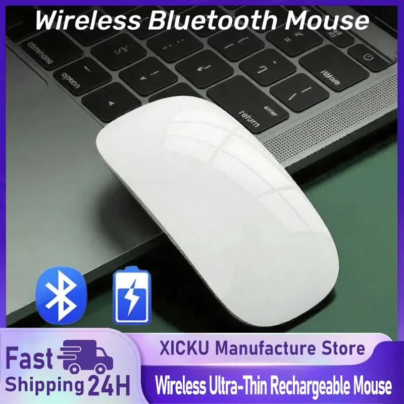 NEW HOT Bluetooth Mouse Wireless Ultra-thin Rechargeable Silent Multi Arc Touch Mice Magic Mouse For Laptop iPad Mac PC Macbook