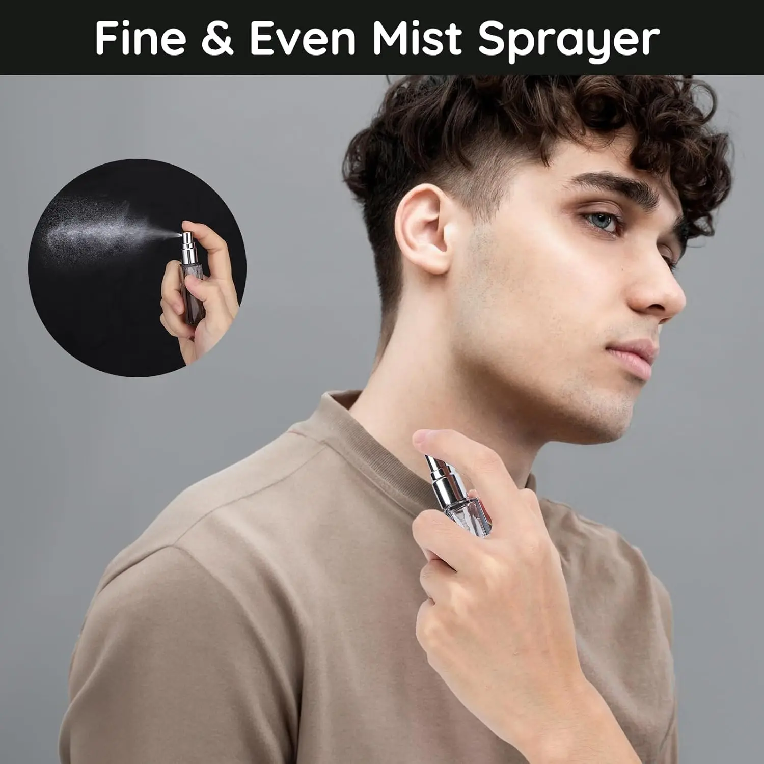 100Pcs 10ML Perfume Travel Refillable Mini Cologne Perfume Bottles Empty Portable Atomizer Sprayer for Perfume Travel Size