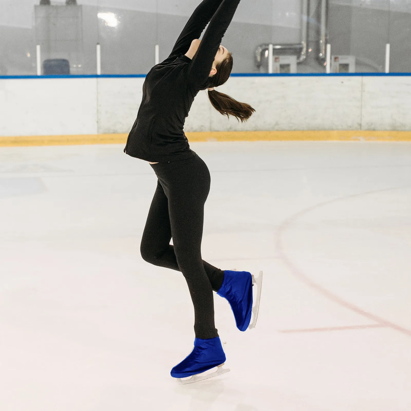 

1Pair Skating Boot Covers Wear-Resistant Polyester Ice Skates Protectors Lightweight Portable Boot Covers for Hockey Figure