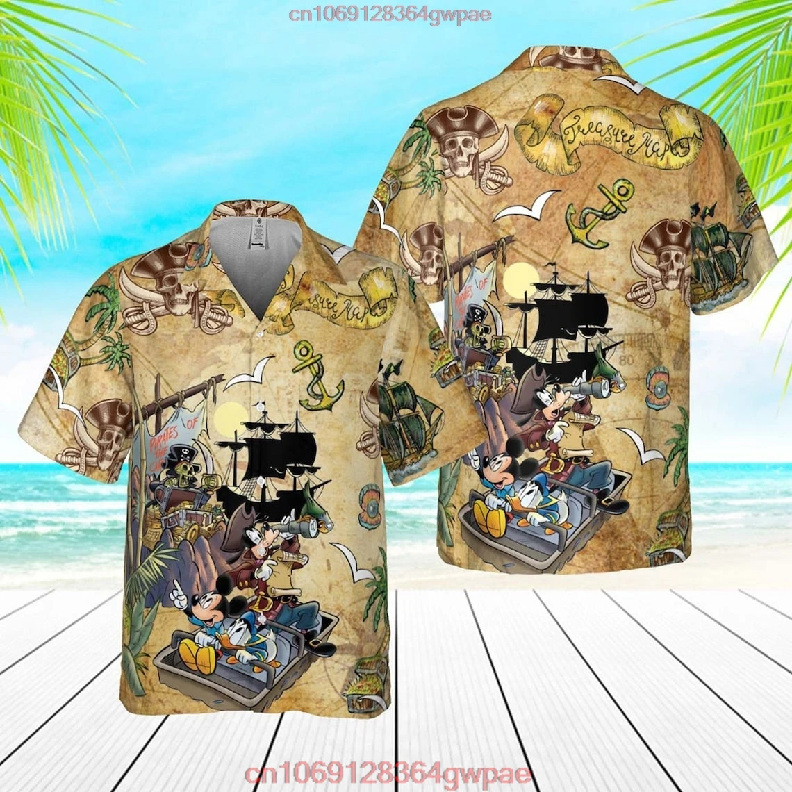 Disney Pirates of Caribbean Hawaiian Shirt  Mickey And Friends Shirt Disney Pirate\'s Life Hawaiian Shirt Funny Holiday Shirt