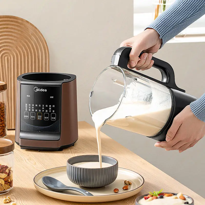 Midea มัลติฟังก์ชั่เครื่องปั่นครัวอาหารมือความร้อนกำแพง Breaking ทำอาหารอัตโนมัติน้ำผลไม้ไฟฟ้า