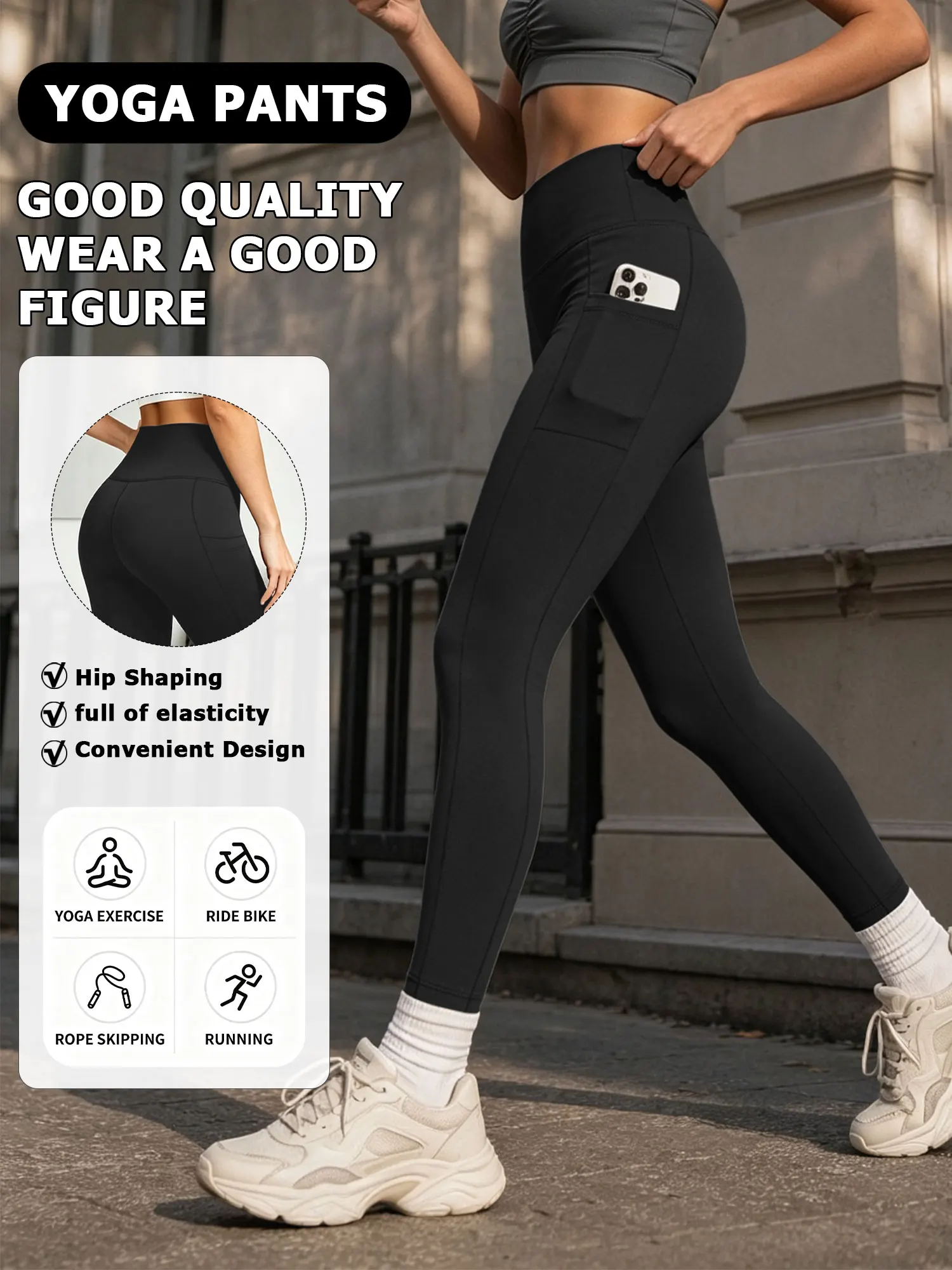 7 Packs Leggings with Pockets for Women,Buttery Soft High Waisted Tummy Control Workout Yoga Pants Full Length