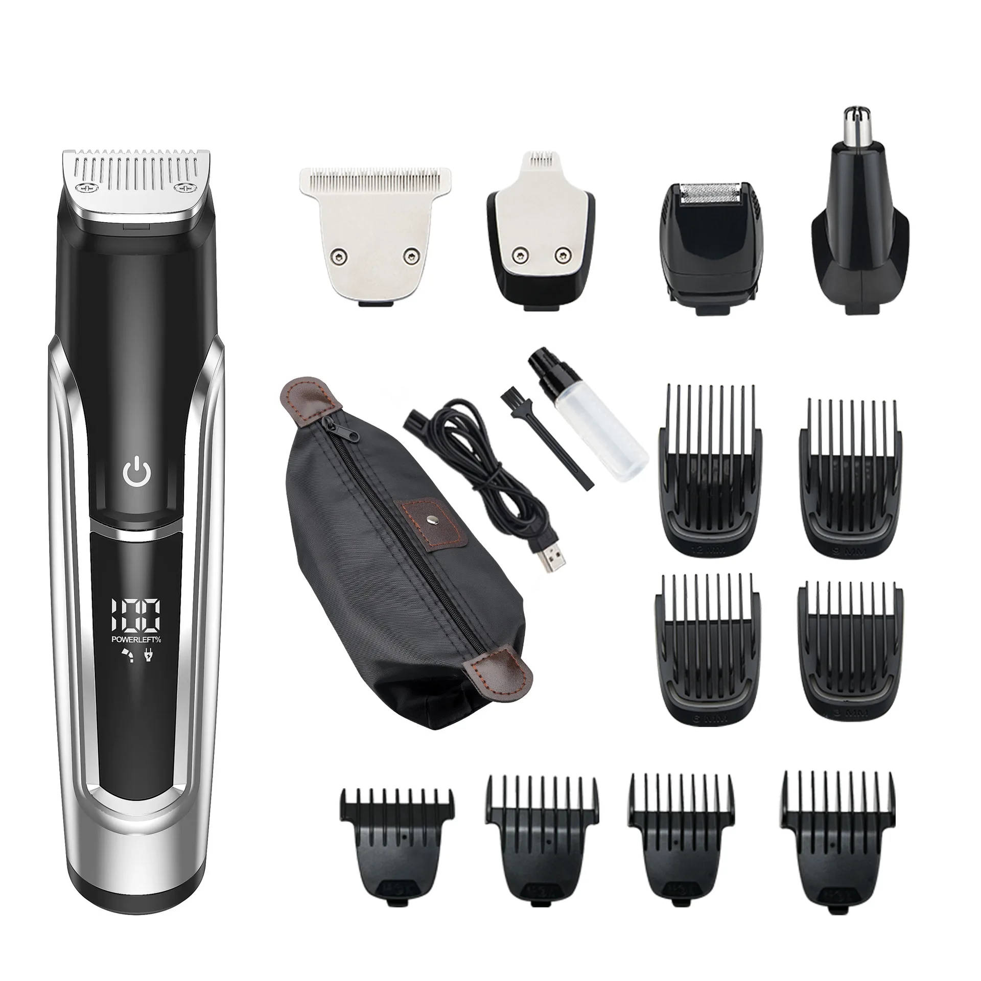 New electric hair clipper charger hair clipper electric push clipper five in one set men's care set hair clipper