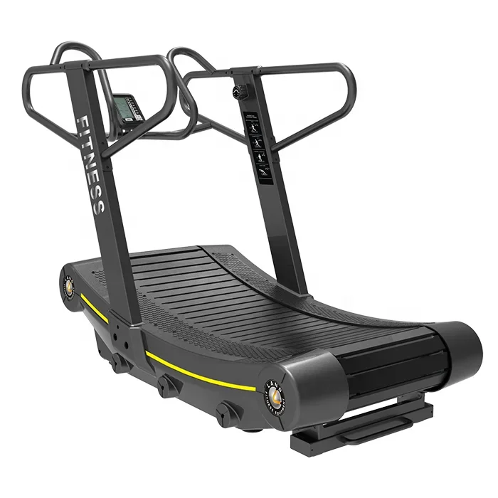 Venta caliente Equipo de gimnasio comercial Cardio Tren Manual Mecánico Cinta de correr curvada almohadilla para caminar