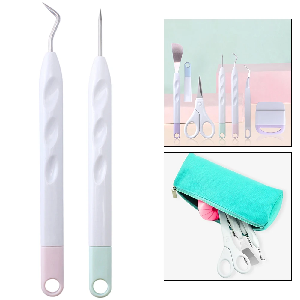 DIY Vinyl Weeding Tools Set Weeding Tool For Vinyl With Hook Weeder Piecing Tool Vinyl Starter Tool Kit For Joy