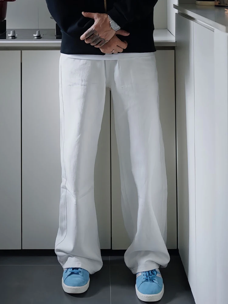 

Мужские белые джинсы Cleanfit: расклешенные, прямые, в американском стиле, осенние, износостойкие, стандартного кроя