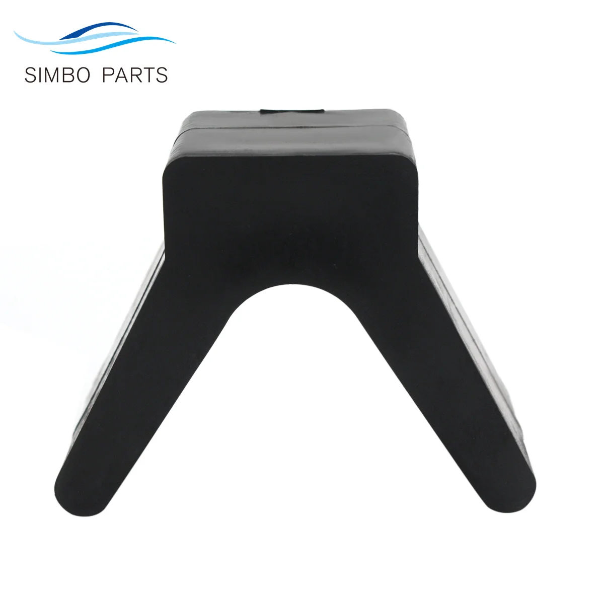 2" V-Style Bow Stop With 1/2" Mounting Hole Diameter For Boat Trailer Non Marking image 3
