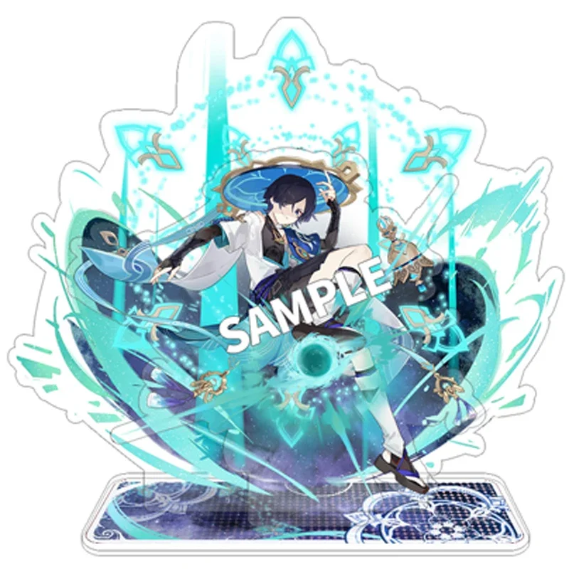 애니메이션 원신 임팩트 발라더 코스프레, 크리에이티브 부티크 데스크탑 장식품 장식, 아크릴 스탠딩 사인, 크리스마스 생일 선물