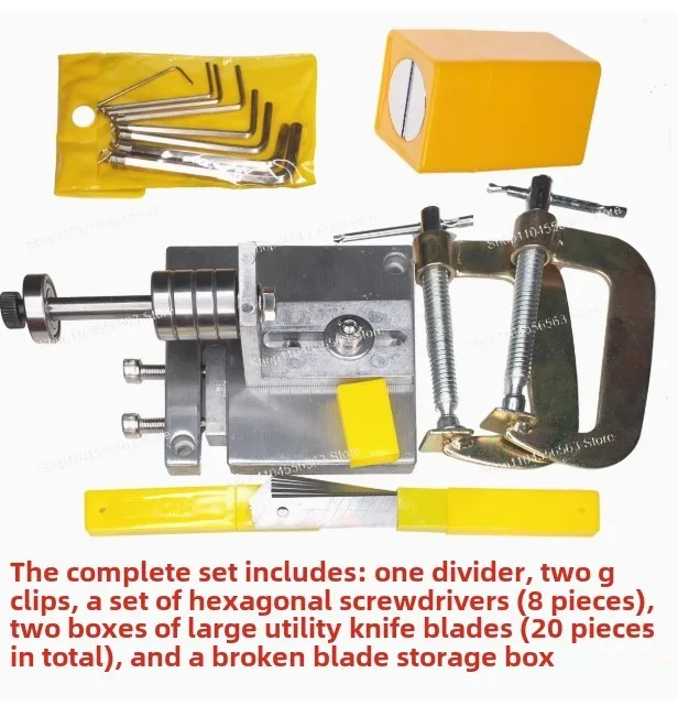 

Настольный резак для ремней, кожаные изделия ручной работы своими руками, кожаный ремень, настольный разветвитель из цельнометаллического алюминиевого сплава, режущая полоса