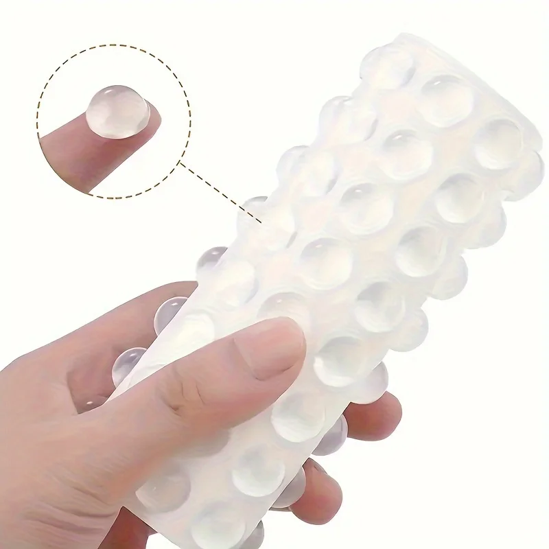

100/200pcs Self Adhesive Silicone Pads, Clear Anti Scratch Bumpers for Furniture, Non Slip Cushioning Protector for Cabinet Door