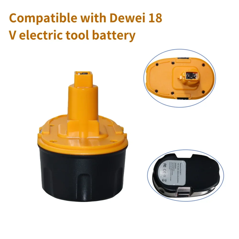 Ni-MH DC9071 18V 4800/6800/9800/12800mAh Tool Battery Replaceable and Rechargeable for DeWalt DC9098 DC9099 DW9095 DW9096 DW9098