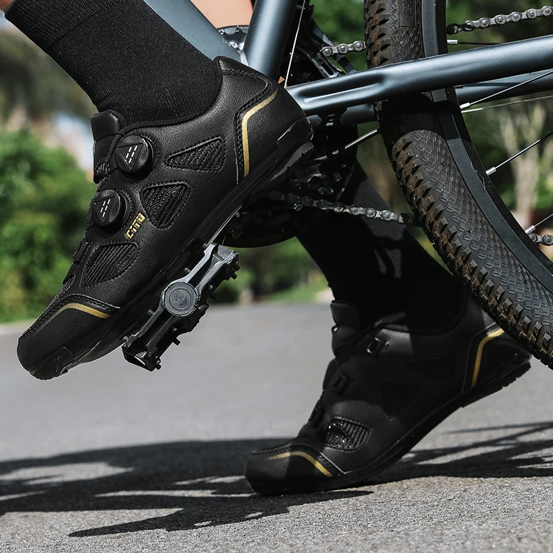 

Bicycle professional cycling shoes four seasons unisex breathable fashion non-slip hard soled mountainous region riding shoes
