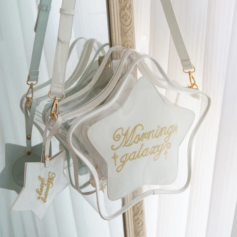 Japanese Original Crossbody Shoulder Bag Cute Sweet Star Mother-Daughter Bag Girl Clip Star Gummy Pain Bag Sweet Shopping Bags