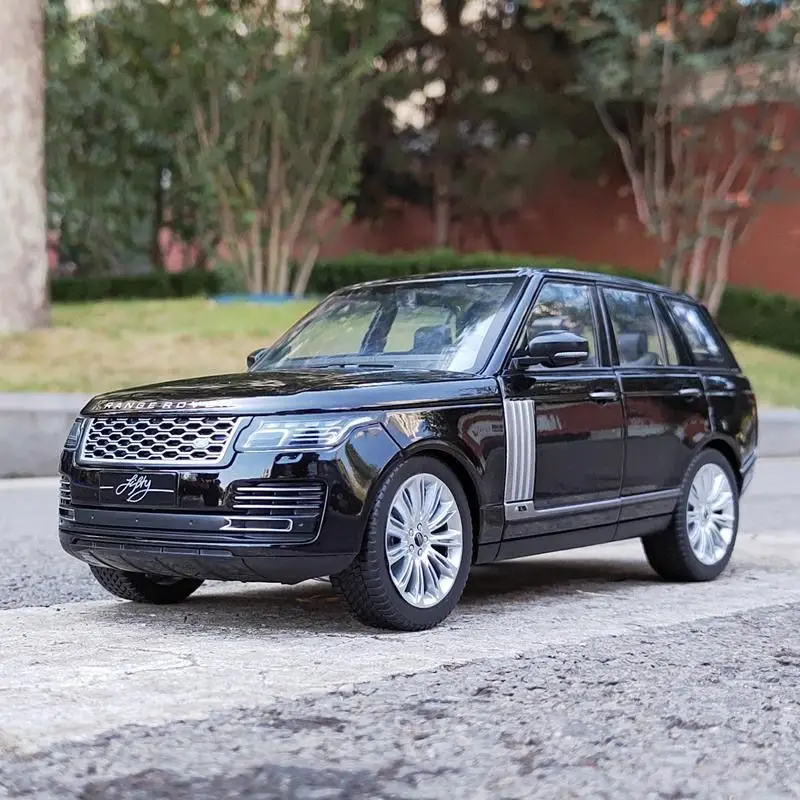 Range Rover-coche deportivo de aleación, vehículo todoterreno de juguete de Metal fundido a presión, simulación de sonido y luz, regalos para niños,