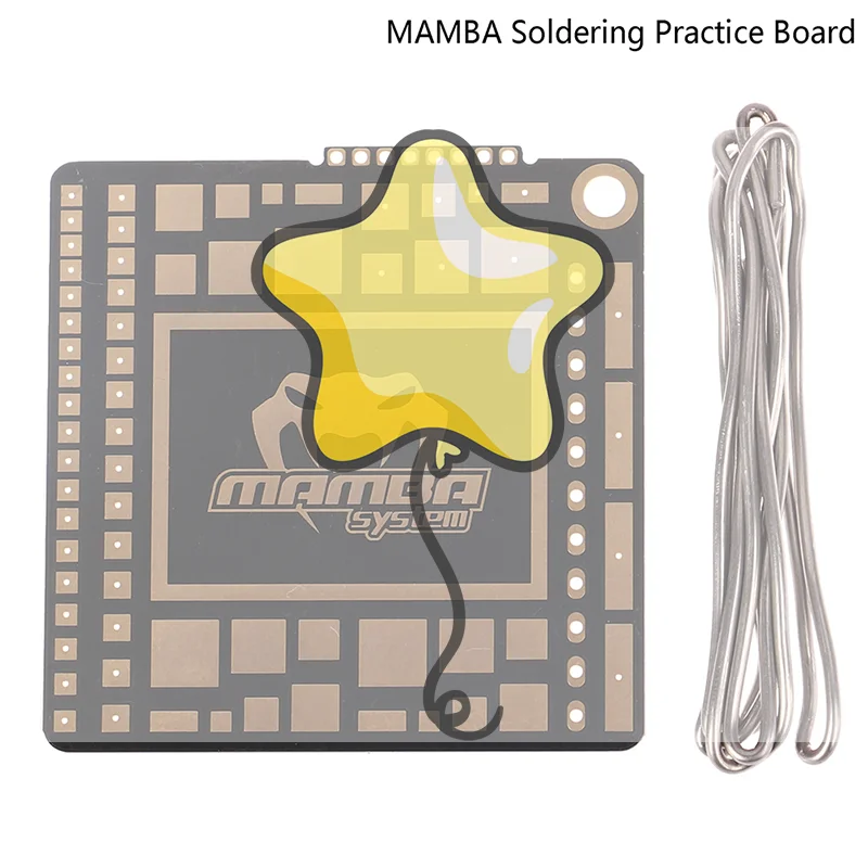 High Quality DIATONE MAMBA Soldering Practice Board 49X49X1.6mm for FPV Beginner New Pilots Improving Soldering Level DIY Parts