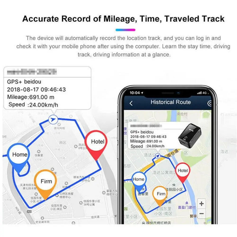 Mini Gps Tracker per auto Gf09 Micro localizzatore magnetico per auto Gps dispositivo di posizionamento per il monitoraggio in tempo reale App dispositivo di registrazione remota