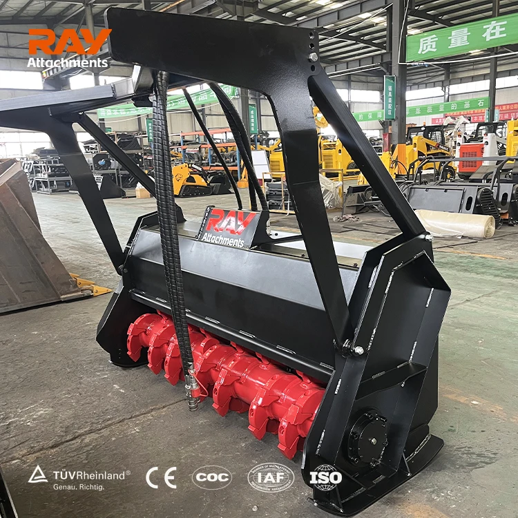 High Quality Mini Skid Steer Loader Forestry Mulcher Chipper Wood Shredder for Land Clearing Machine High Efficiency