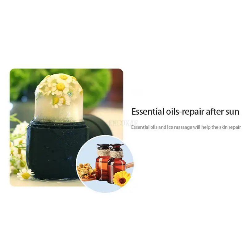 Cura della pelle Bellezza Lifting Contouring Strumento Vassoi per cubetti di ghiaccio in silicone Globo di ghiaccio Palline di ghiaccio Massaggiatore viso Rullo facciale Ridurre l'acne