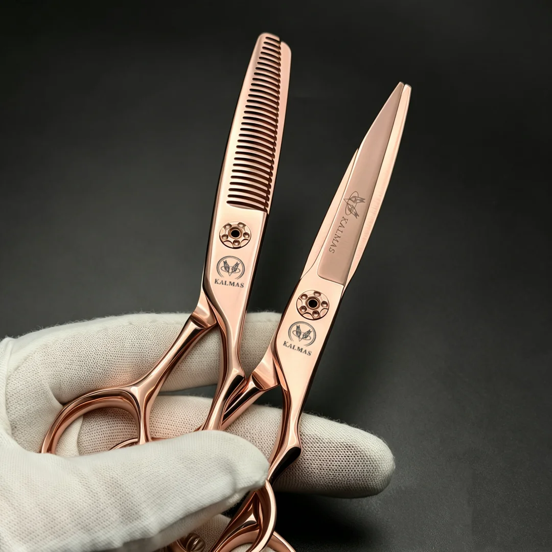 

KALMAS 6\" Professional Hairdressing Scissors Sharp VG10 Blade Hair Cutting Shear Barber Accessory