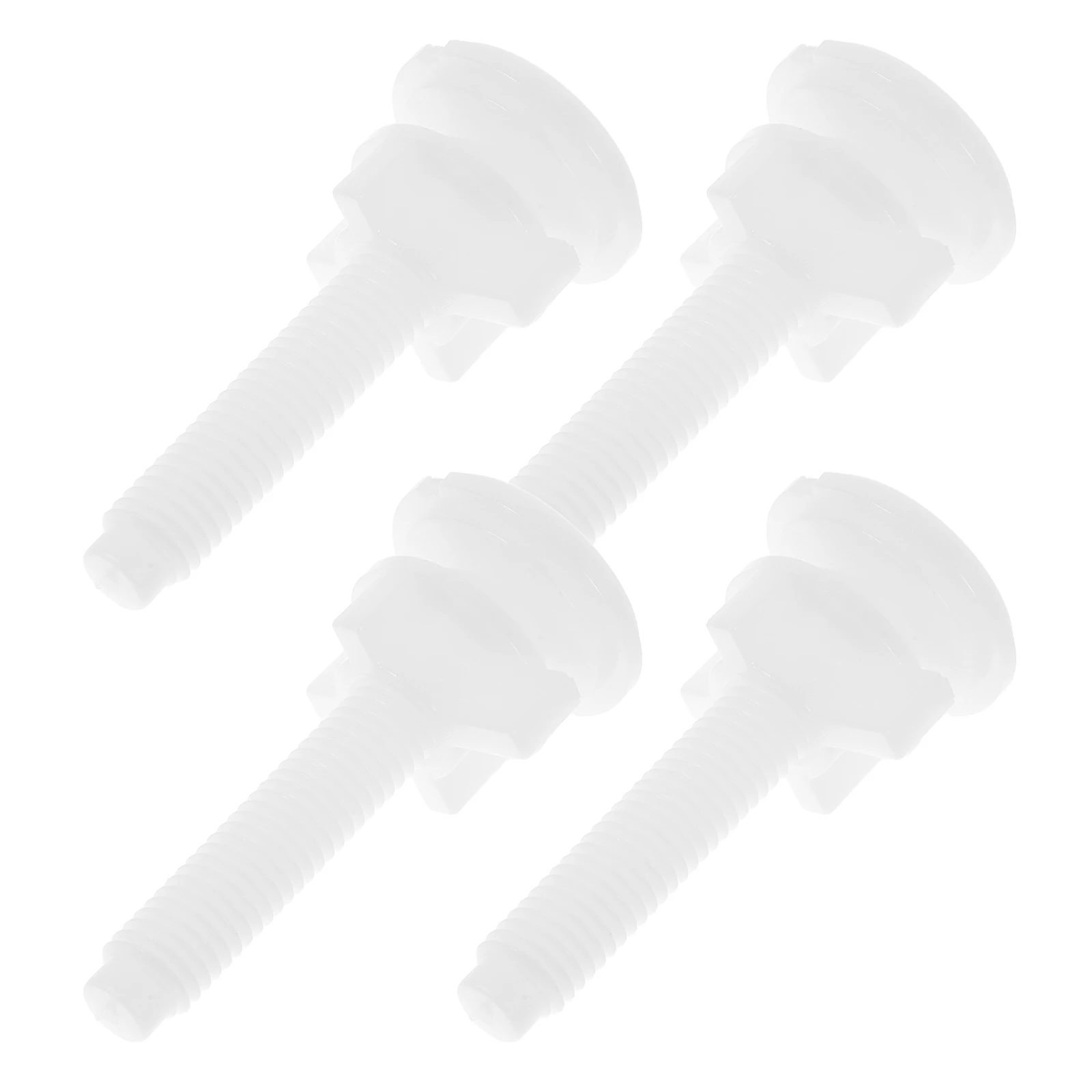 

4 Pcs Bathroom Accessories Under Toilet Cover Lock Bolt Screw Accessory Bumpers for Seat