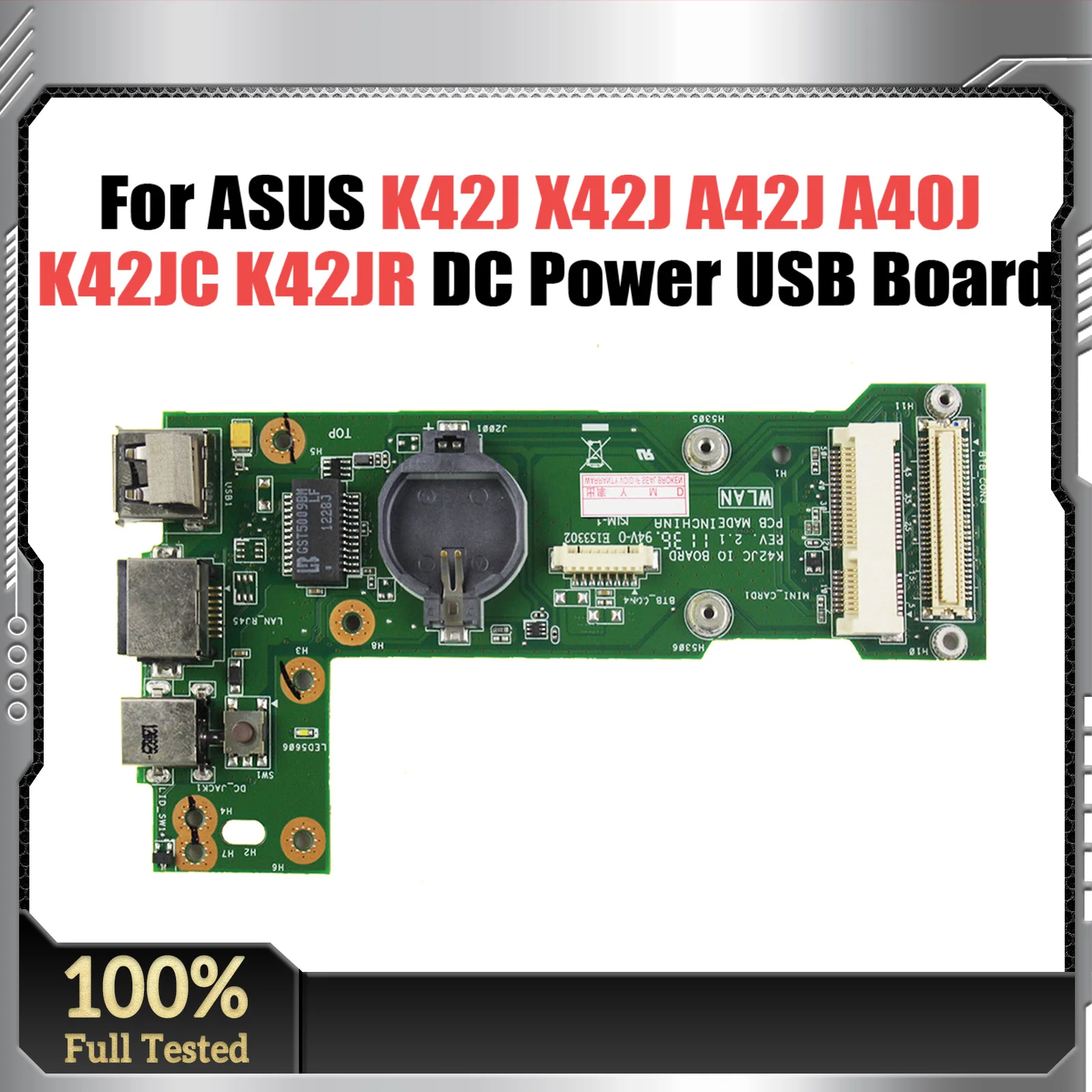 DC Power USB Board For Asus K42J X42J A42J A40J K42JC K42JR K42JZ K42JY K42JV x42D K42D K42F board