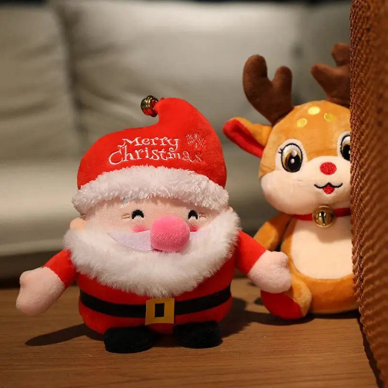 22CM-55CM Lovely Santa Claus & Elk Plush Toys Stuffed Animal Doll Christmas Gifts For Children Kids Home Decoration High Quality