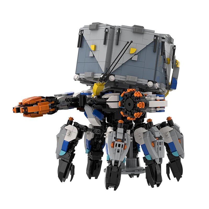 Moc Horizon Zero Dawned Shell Walker Wide-Headed Beast Bricks Building Blocks Game Action Figure Mech Monster Dragon Toys Gifts