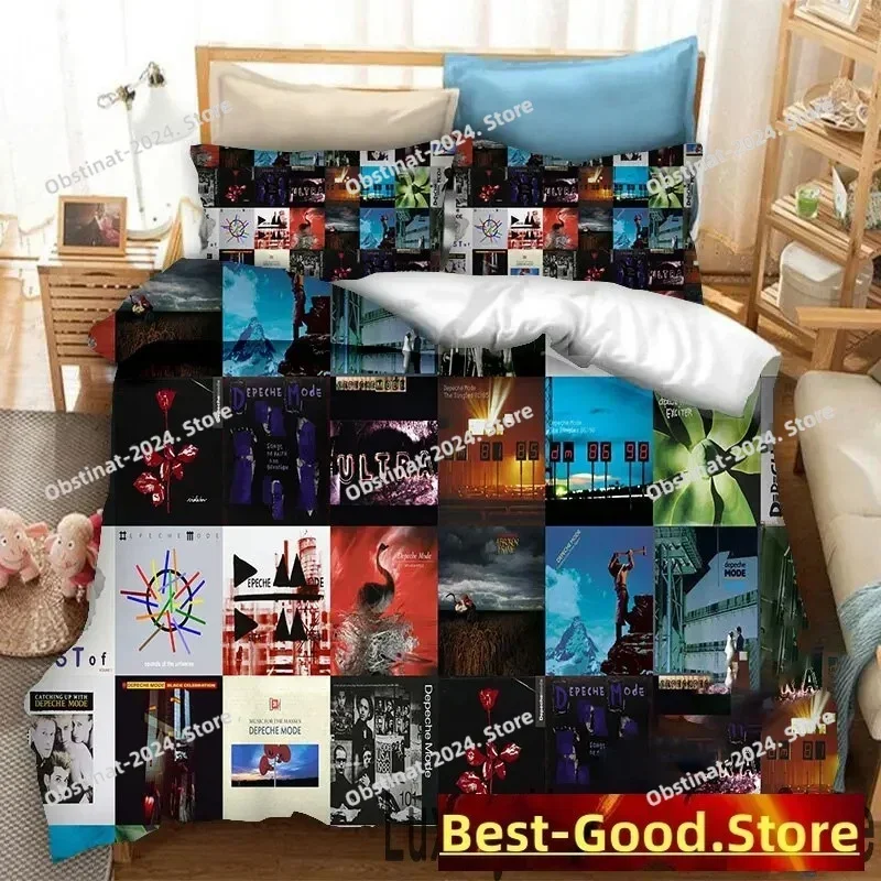3D Print Depeche Mode Bedding Set Double Twin King Duvet Cover Comforter Pillowcase Boys Girls Adults Bedroom