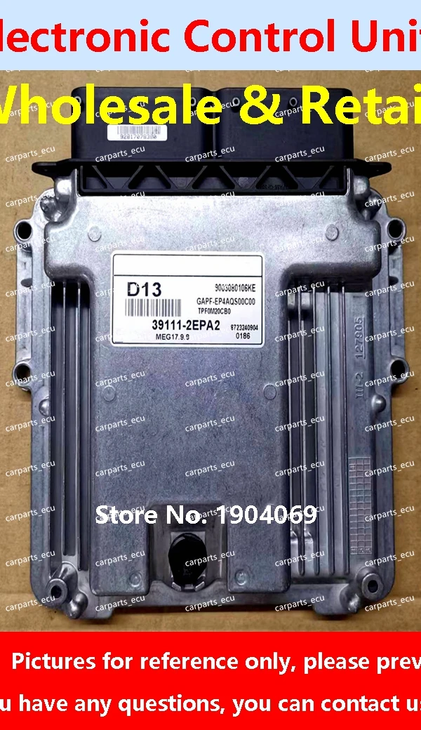 

39111-2EPB2 D14 39133-2B049 GE48 ECU 39128-2B032 C339 Engine Computer Control Module MEG17.9.8 Fit For 39111-2EPA2 D13