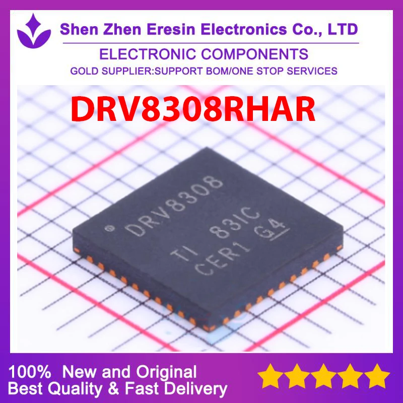 Free shipping  1PCS/LOT  DRV8308RHAR  QFN        New and original