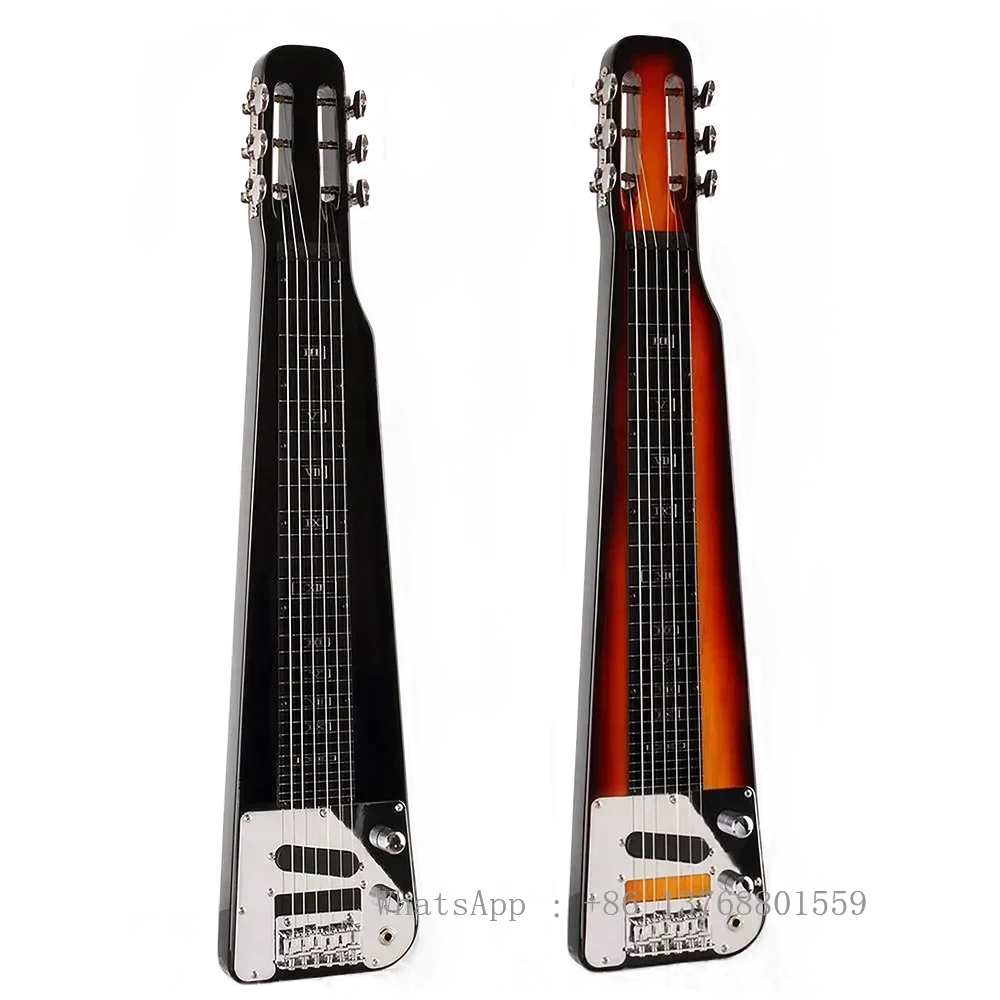 GECKO High Quality Wholesale Hawaiian Guitar Fashion Hawaiian Slide Guitar 6 Strings LAP STEEL Electric GUITAR For Sale